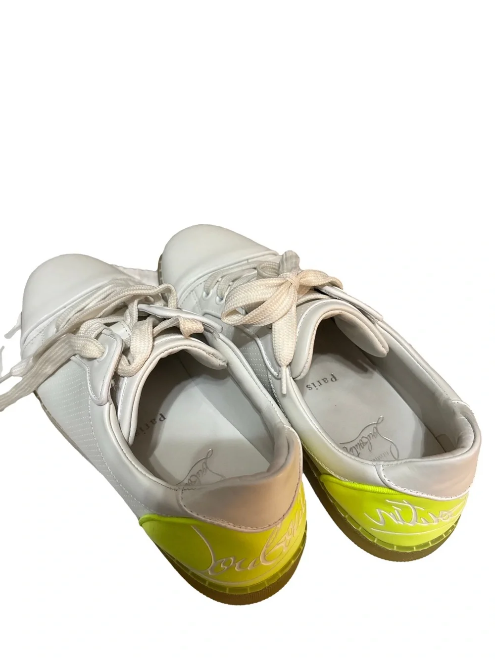 Christian Louboutin Yellow and White